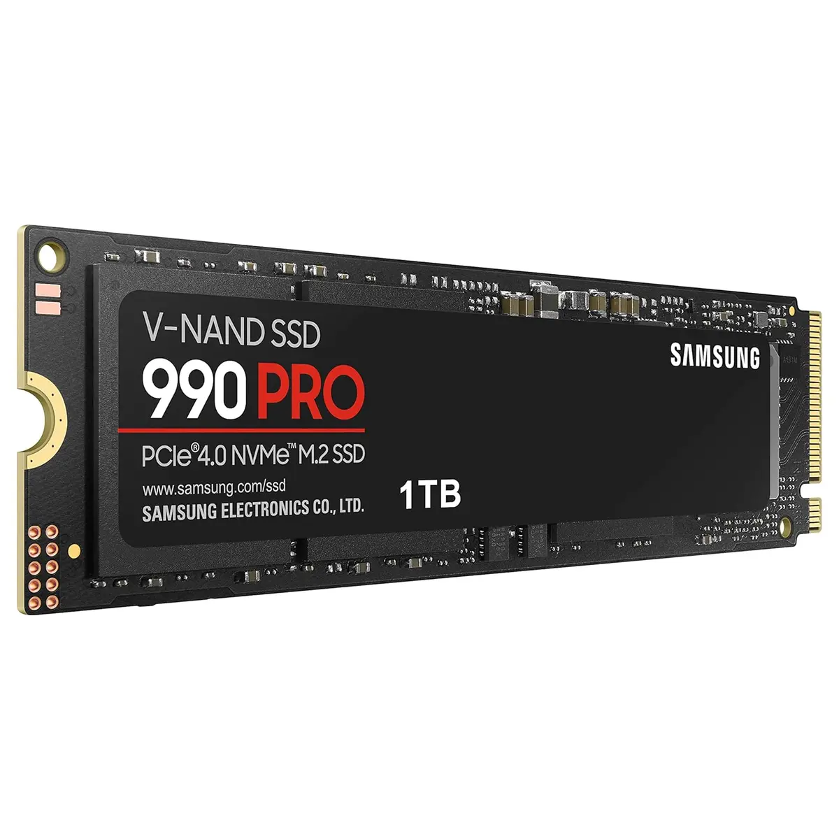 Samsung 990 PRO 1TB M.2 NVMe PCIe Gen4 x4 Internal SSD - Up to 7450MB/s - MZ-V9P1T0BW - High-Performance Solid State Drive for Gaming & Creative Professionals