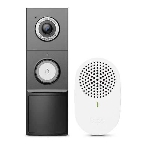 TP-Link Tapo D235 Video Doorbell Camera - 2K 5MP Ultra-HD - 180° Head-to-Toe View - 210-Day Battery Life or Hardwired - Smart AI Detection & Full-Color Night Vision