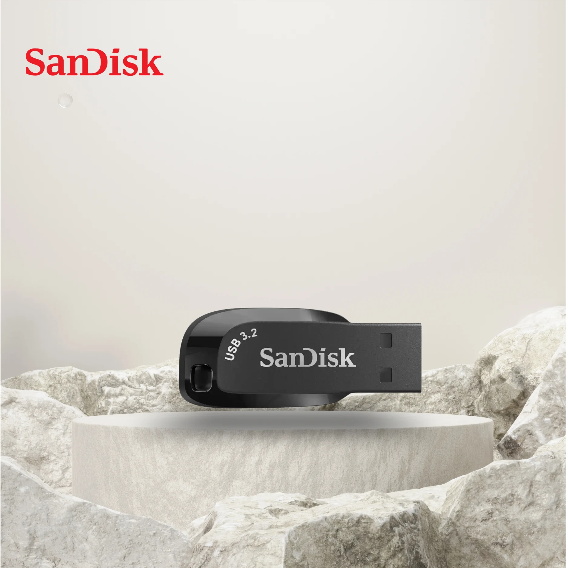 SanDisk Ultra Shift 128GB USB 3.2 Gen 1 Flash Drive - High-Speed Up to 100MB/s - Ultra-Lightweight Capless Design - High-Capacity Pen Drive for 4K Video, Laptops & Backup