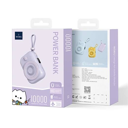 WiWU Wi-P041 3-in-1 Magnetic Wireless Charging Stand - Foldable 15W Fast Desktop Charger