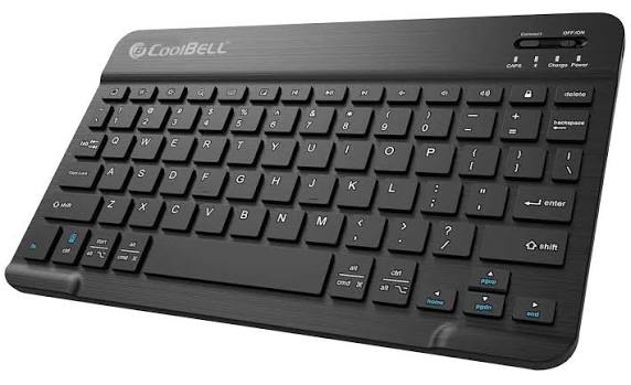 Coolbell BK-01 Wireless AirBoard Bluetooth Keyboard - Ultra-Slim Multi-Device Silent Typing